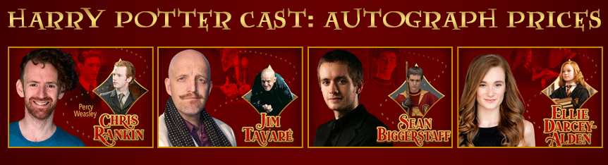 Harry Potter Cast: Autograph Prices - NEWizardFest August 25-27, 2023