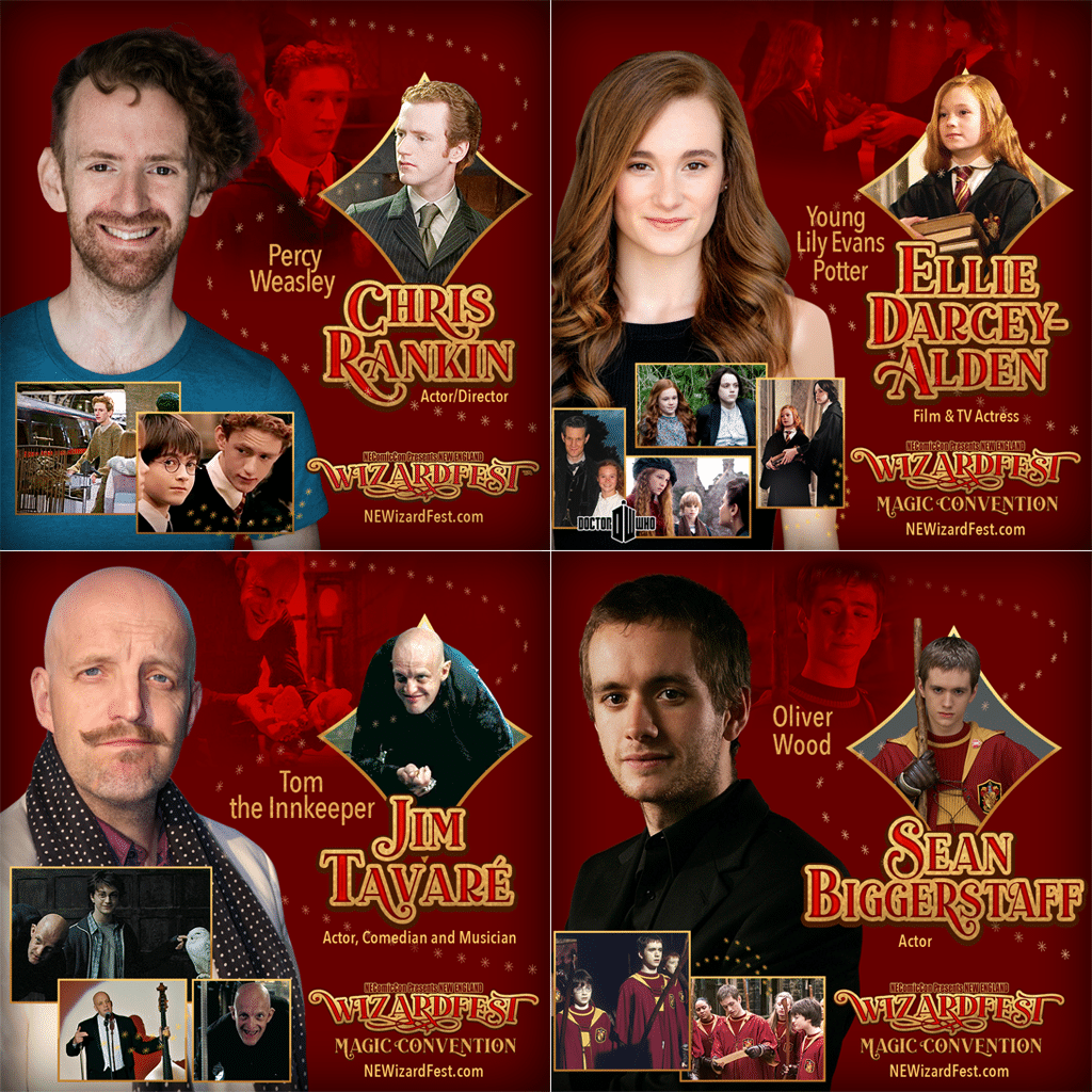 Harry Potter Cast Photo Ops - NEWizardFest August 25-27, 2023 - Boxborough Regency Hotel, Boxborough MA